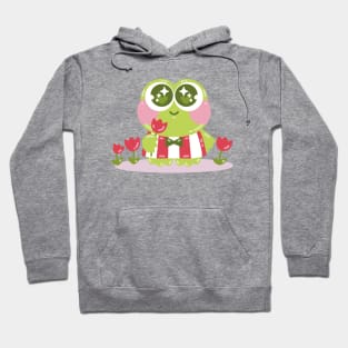 Kawaii Anime Frog Art Hoodie